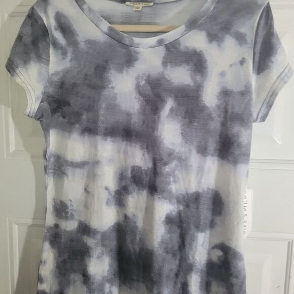 ELLIE and kate Gray/white Tye Dye Short Set size 1xlarge NWT short Top / pants - Picture 10 of 11